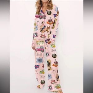 SHESHOW Women’s Queen Elizabeth II Vintage Pajama Set